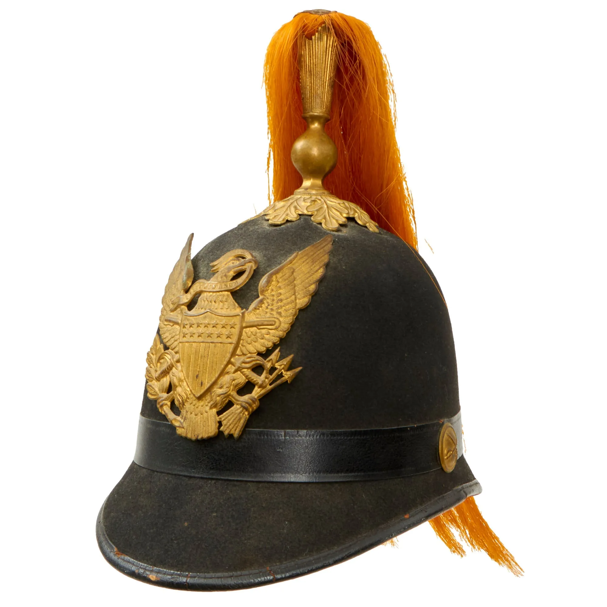 Original U.S. Indian Wars 3rd Pattern 1881 Federal Cavalry Parade Helmet With Plume
