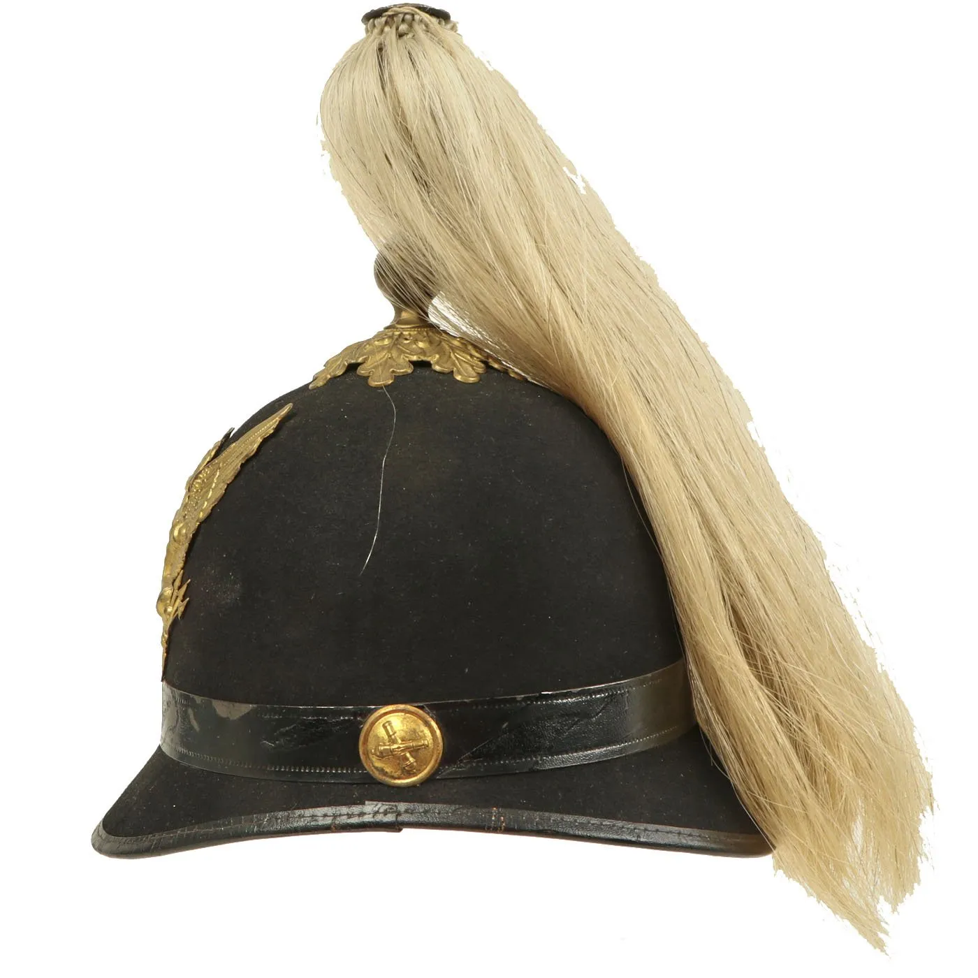 Original U.S. M1881 Army Artillery Dress Plumed size 6 7/8 Pith Helmet by Wm H. Horstmann