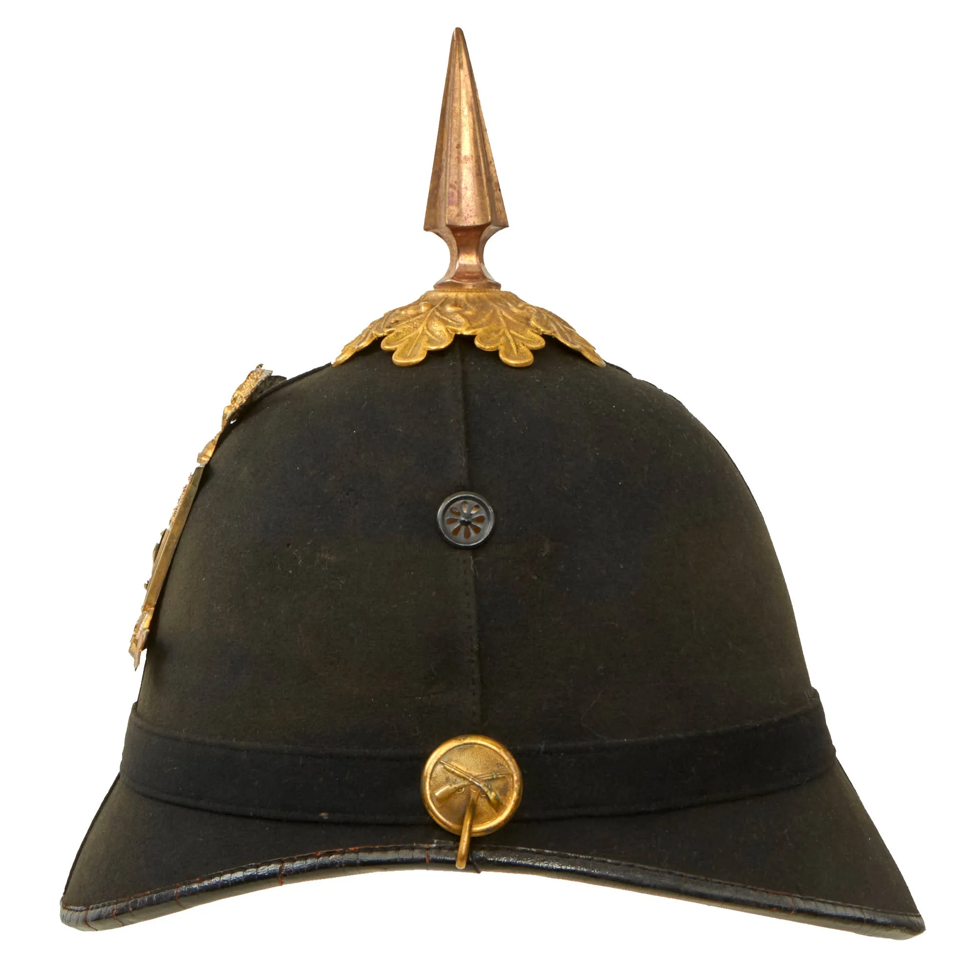 Original U.S. Model 1881 2nd New York State Militia Enlisted Dress Spiked Pith Helmet by Ridabock & Co.