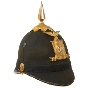 Original U.S. Model 1881 2nd New York State Militia Enlisted Dress Spiked Pith Helmet by Ridabock & Co.