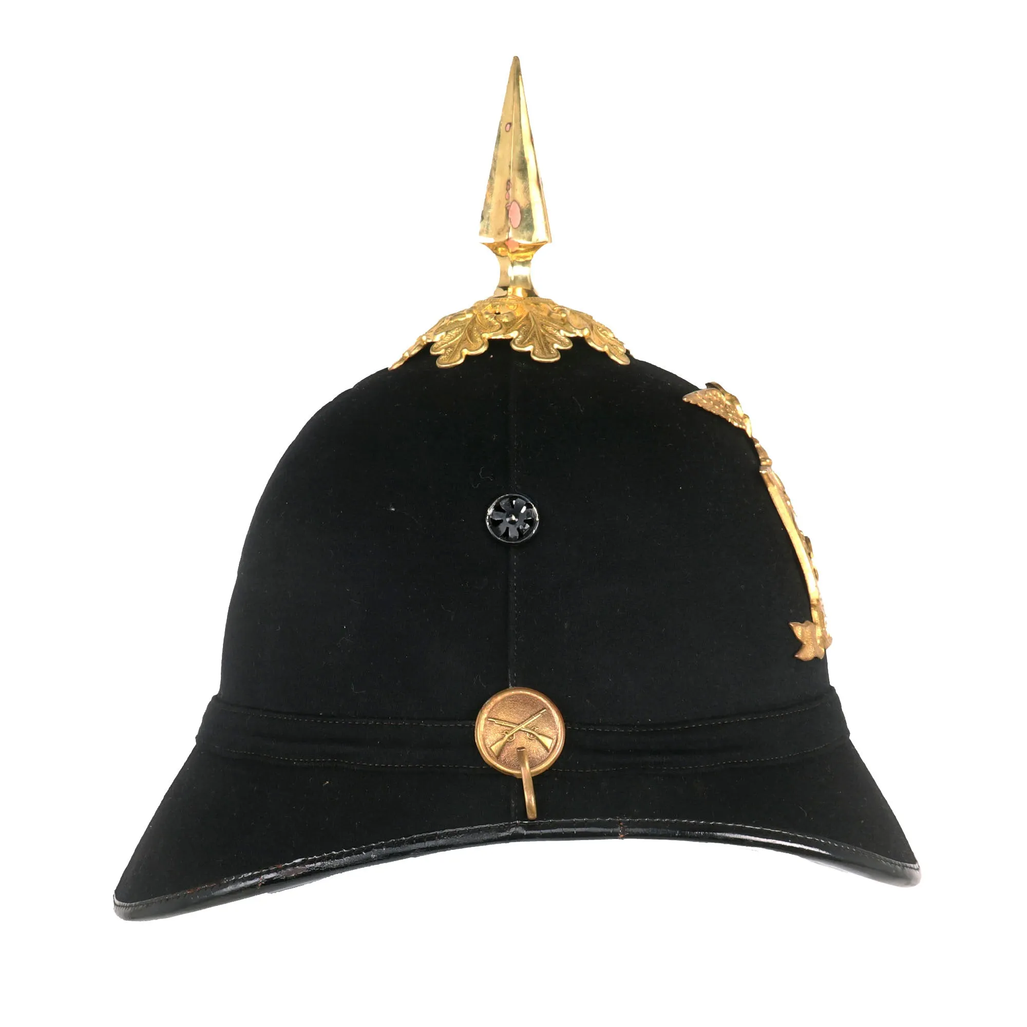 Original U.S. Model 1881 69th Infantry Regiment (New York) Enlisted Dress Spiked Pith Helmet by Ridabock & Co. - Fighting Sixty-Ninth