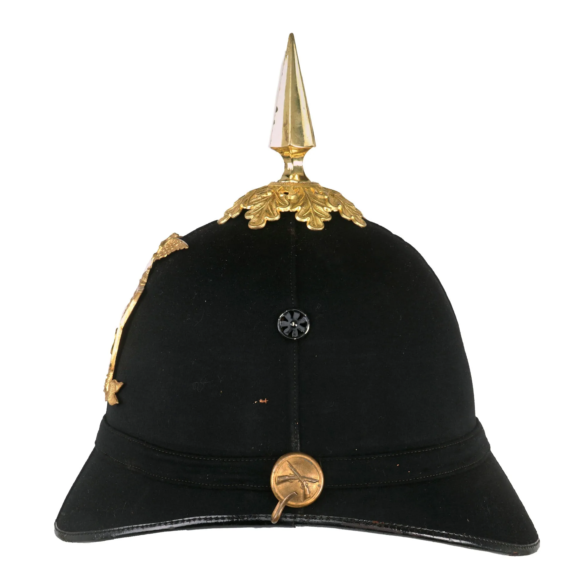 Original U.S. Model 1881 69th Infantry Regiment (New York) Enlisted Dress Spiked Pith Helmet by Ridabock & Co. - Fighting Sixty-Ninth