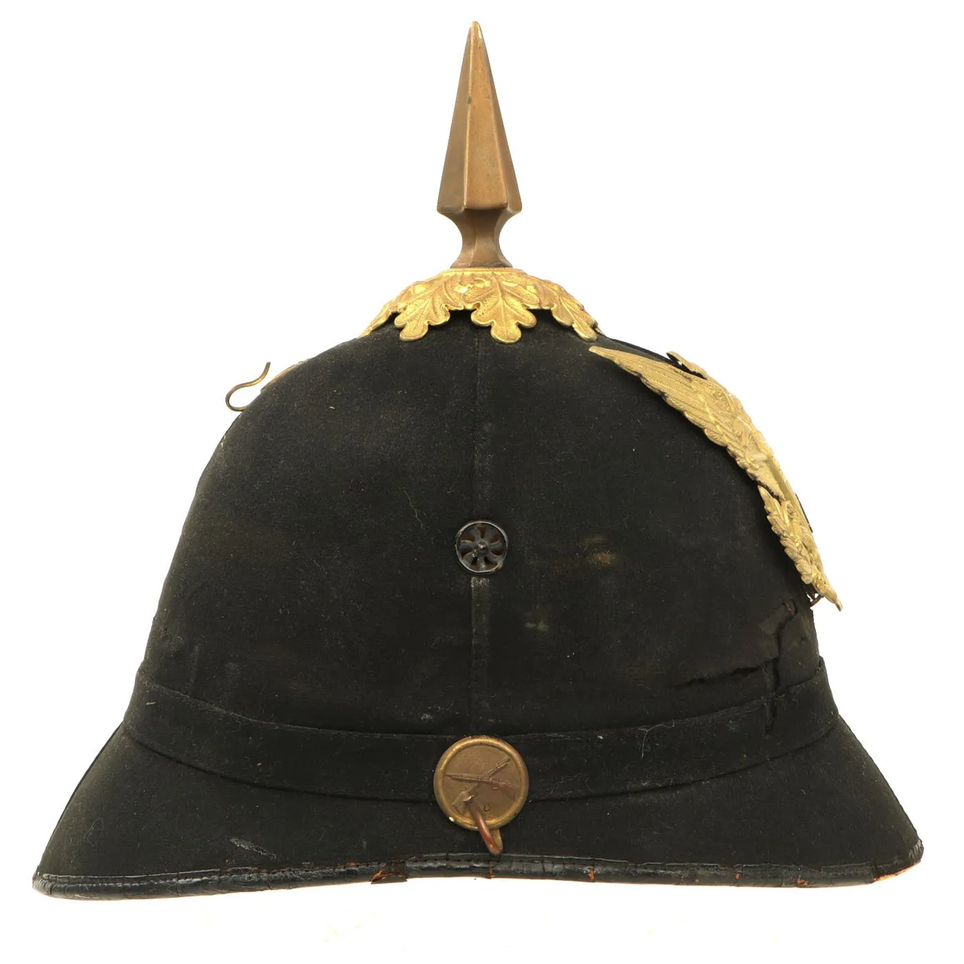 Original U.S. Model 1881 Army Officers Dress Spiked Pith Helmet by J.H. McKenney & Co. - Size 7