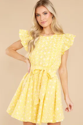 Perfect Stranger Yellow Floral Dress