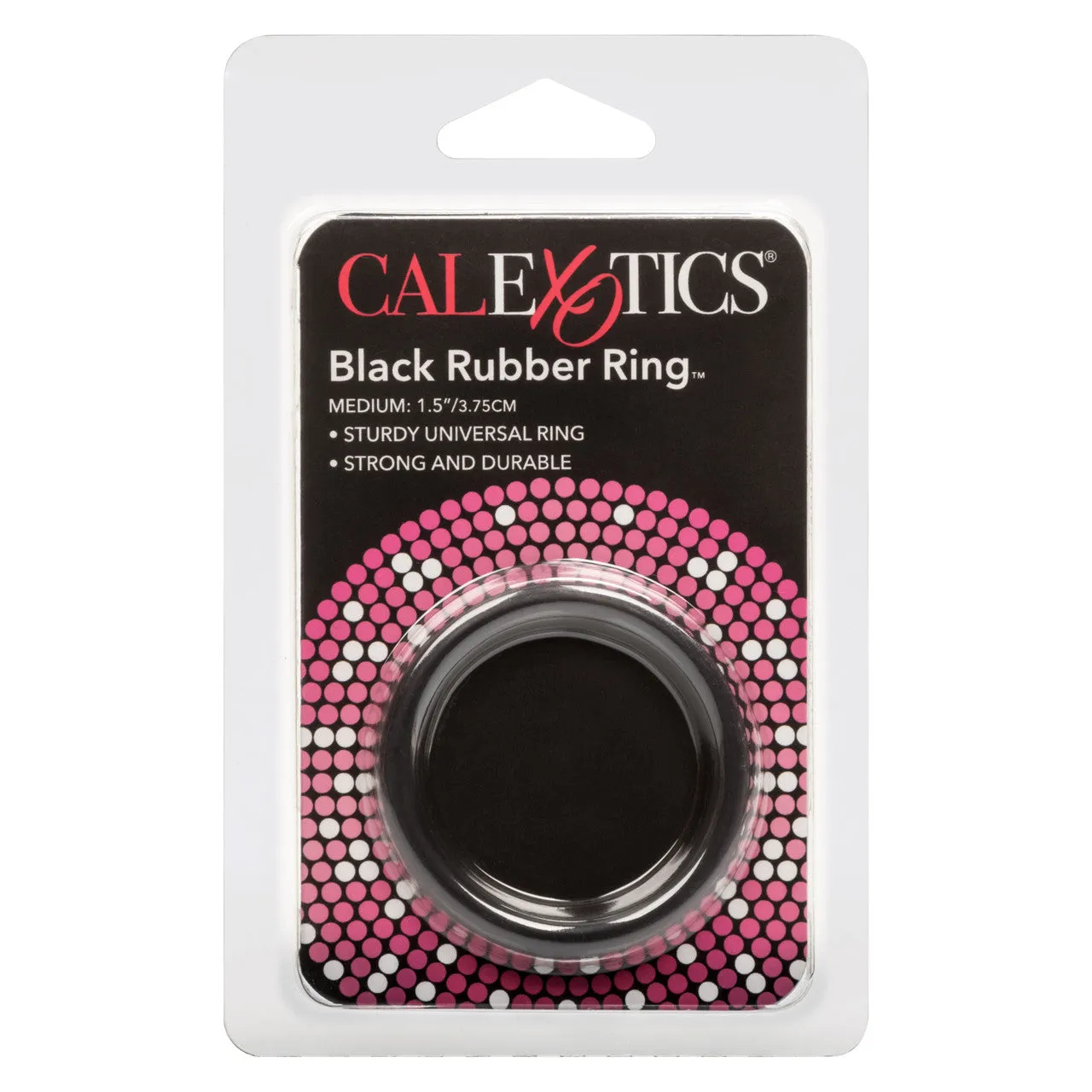 Rings! Black Rubber Cock Ring- Medium