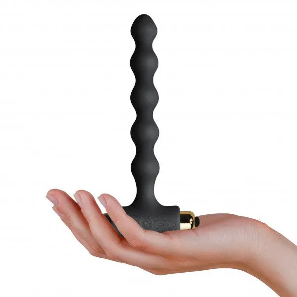 Rocks Off Pearls Petite Sensations Black Butt Plug