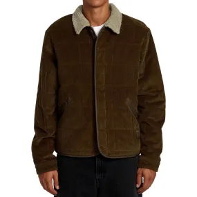 RVCA Surplus Sherpa Puffer Jacket - Chocolate