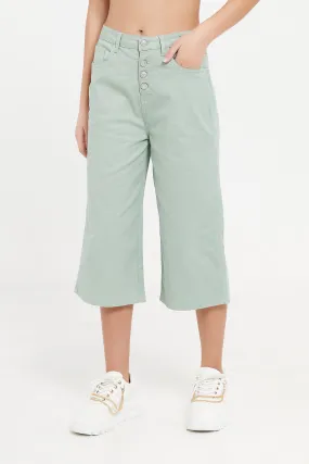 Senior Girls Green Culottes