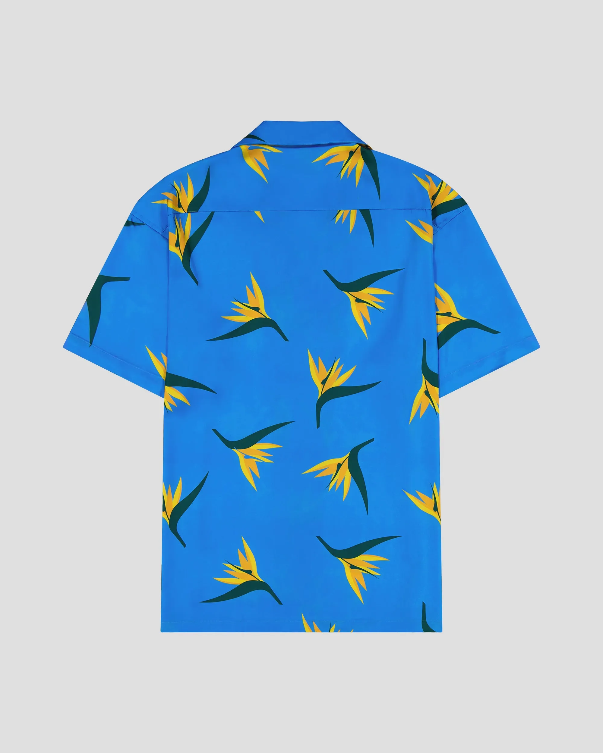 SG Camp Collar Shirt - Sky Blue Strelitzia