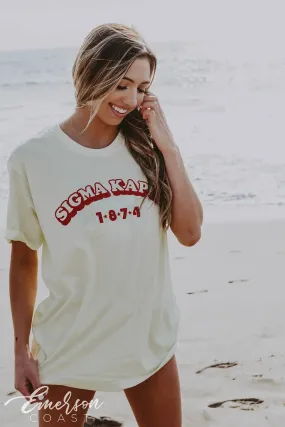 Sigma Kappa Pale Yellow PR Tee