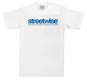 Stencil T-Shirt (White/Royal)