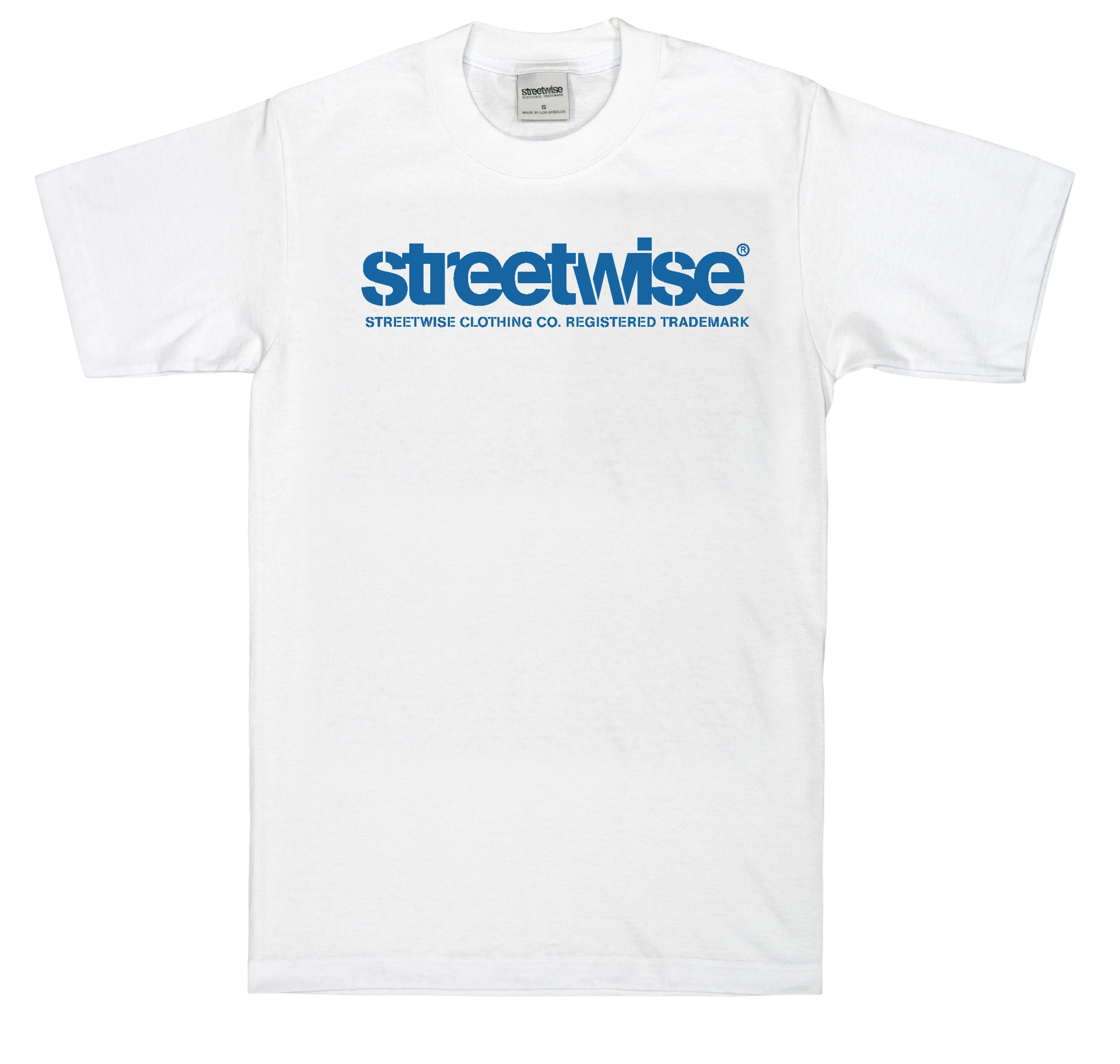 Stencil T-Shirt (White/Royal)