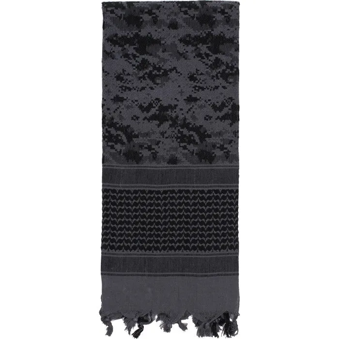 Subdued Urban Digital Camouflage - Shemagh Tactical Desert Scarf