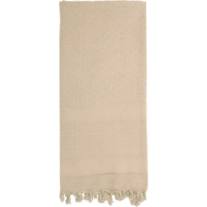 Tan - Solid Color Shemagh Tactical Desert Scarf