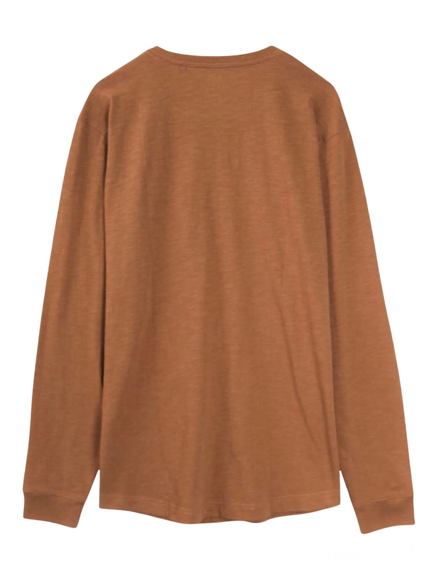 The Essential Copper Long Sleeve Henley Shirt