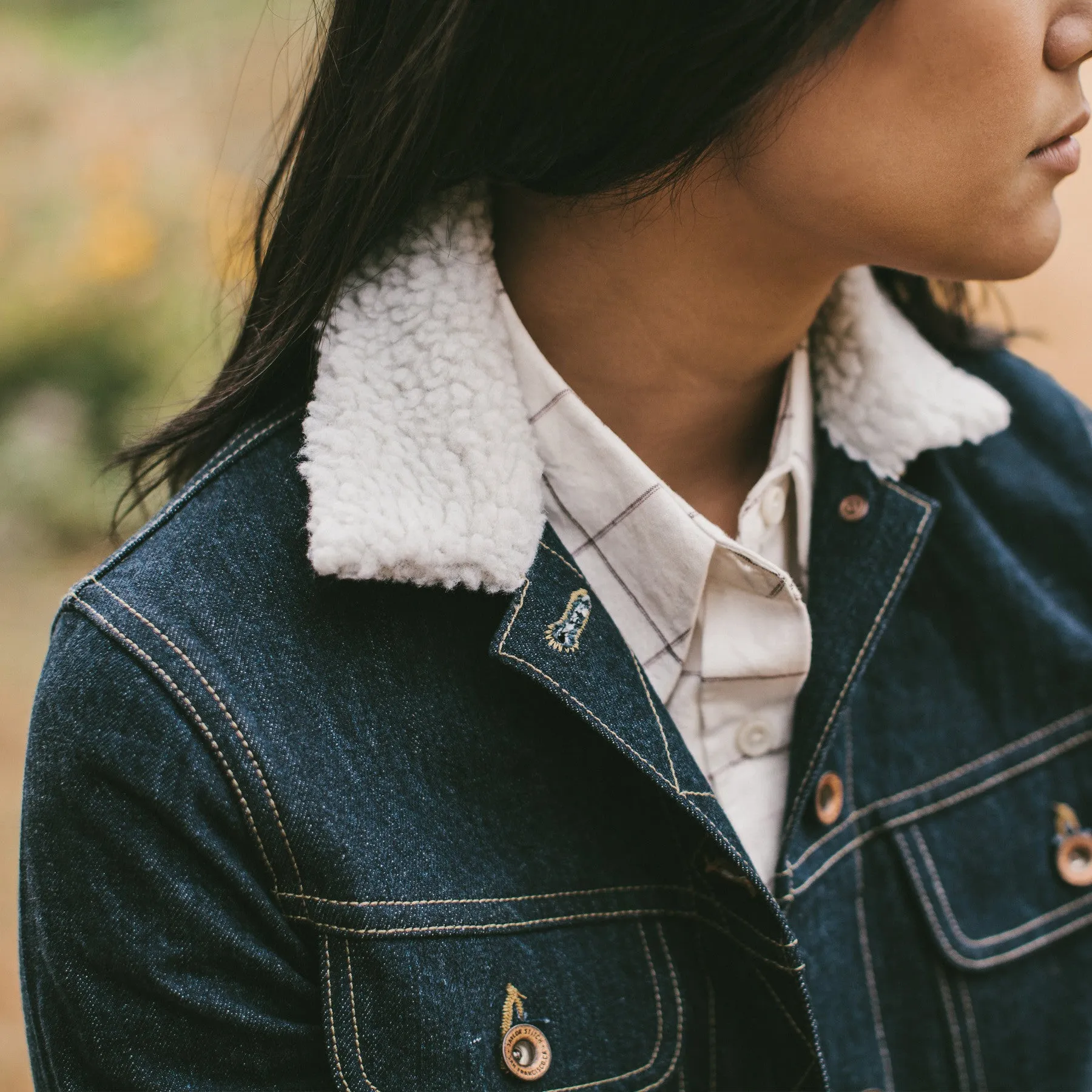 The Pacific Jacket in Sea Washed Selvage Denim