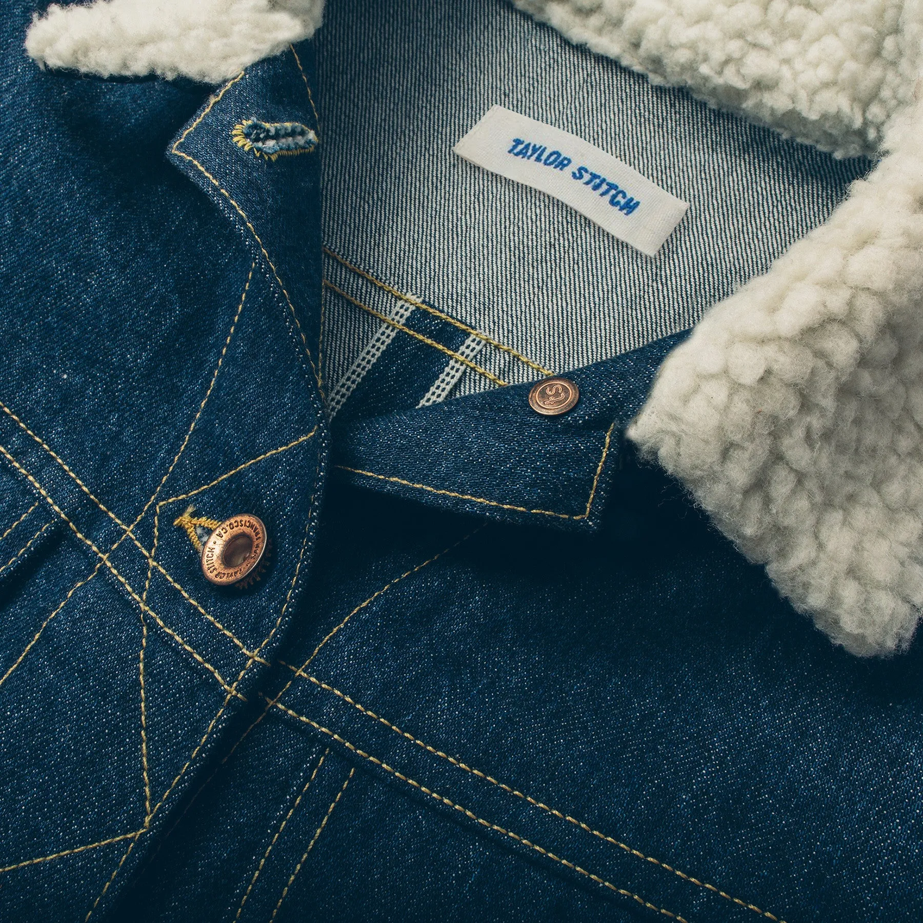 The Pacific Jacket in Sea Washed Selvage Denim