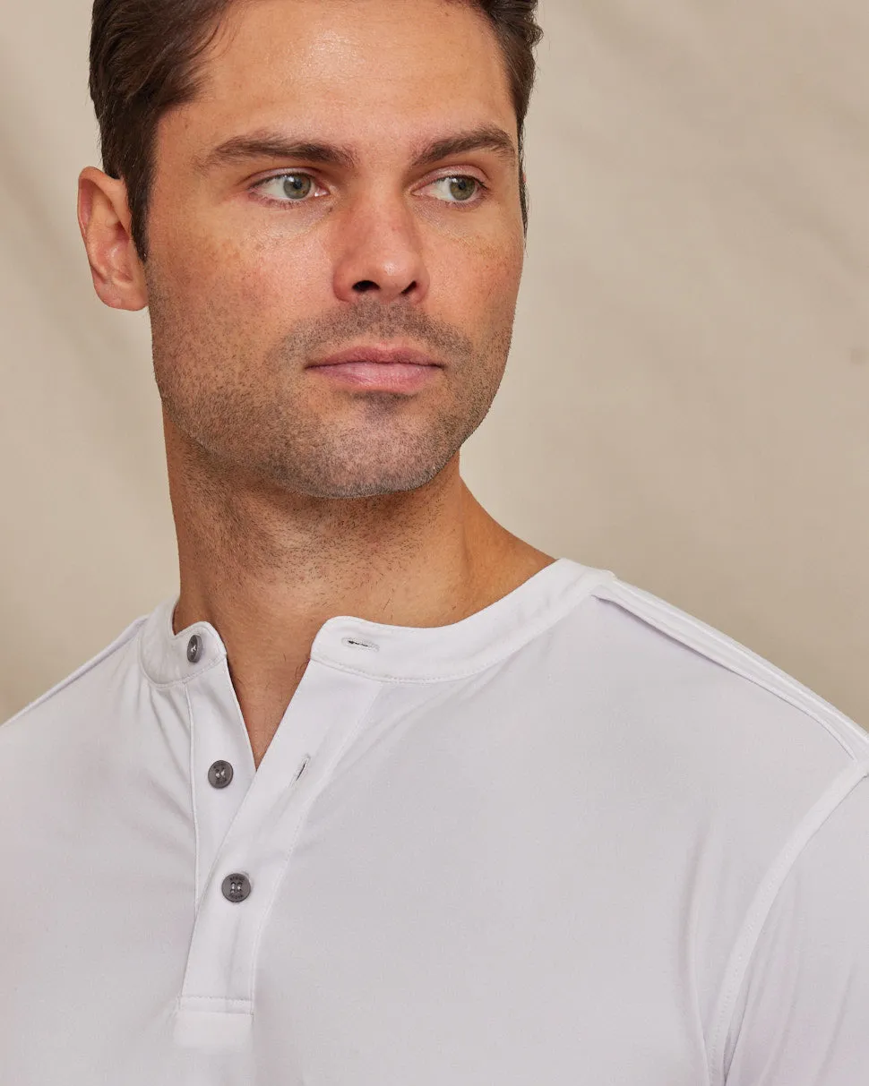 The Voyager - Performance LS Henley - White