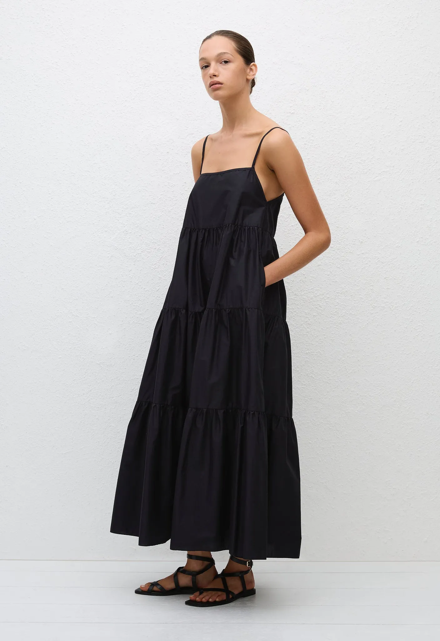 Tiered Sundress - Black