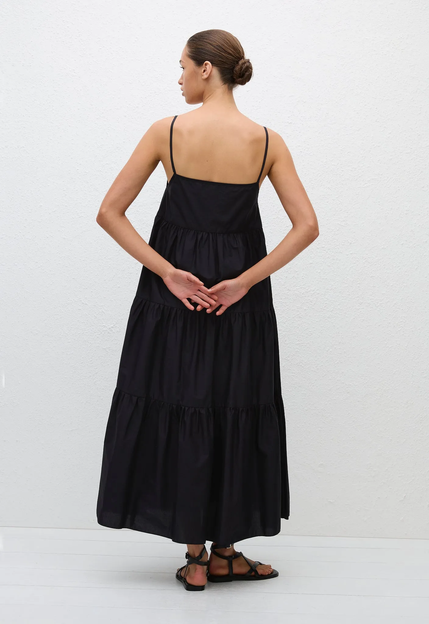 Tiered Sundress - Black