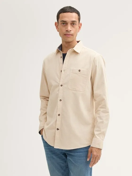 TOM TAILOR - Stretch Corduroy Shirt - 1042658