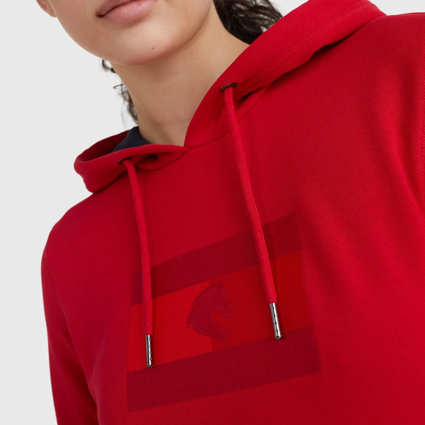 Tommy Hilfiger Embroidered Logo Hoody - Primary Red