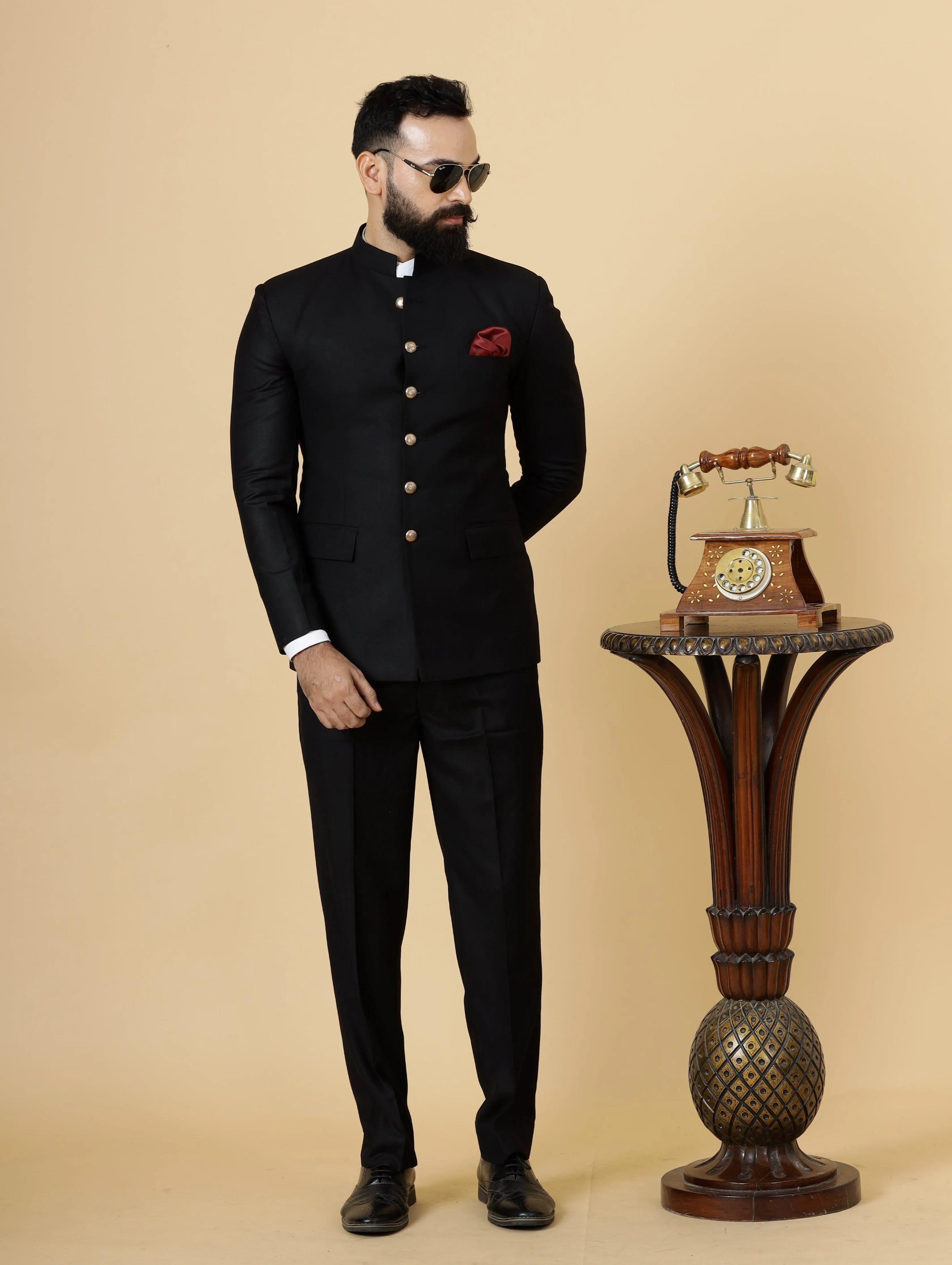 Traditional Black Jodhpuri Suit | Perfect for Wedding and Casual wear|