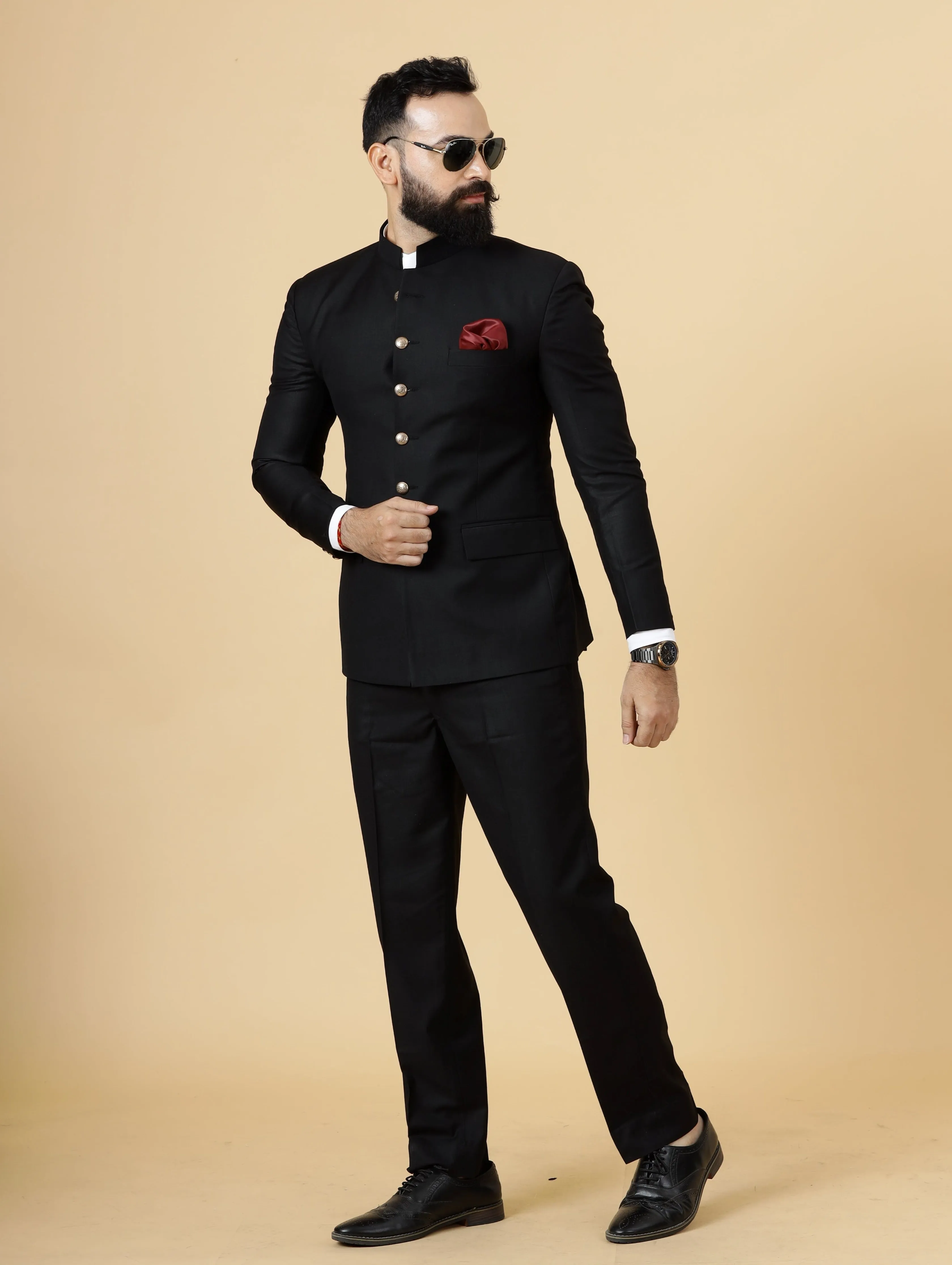 Traditional Black Jodhpuri Suit | Perfect for Wedding and Casual wear|