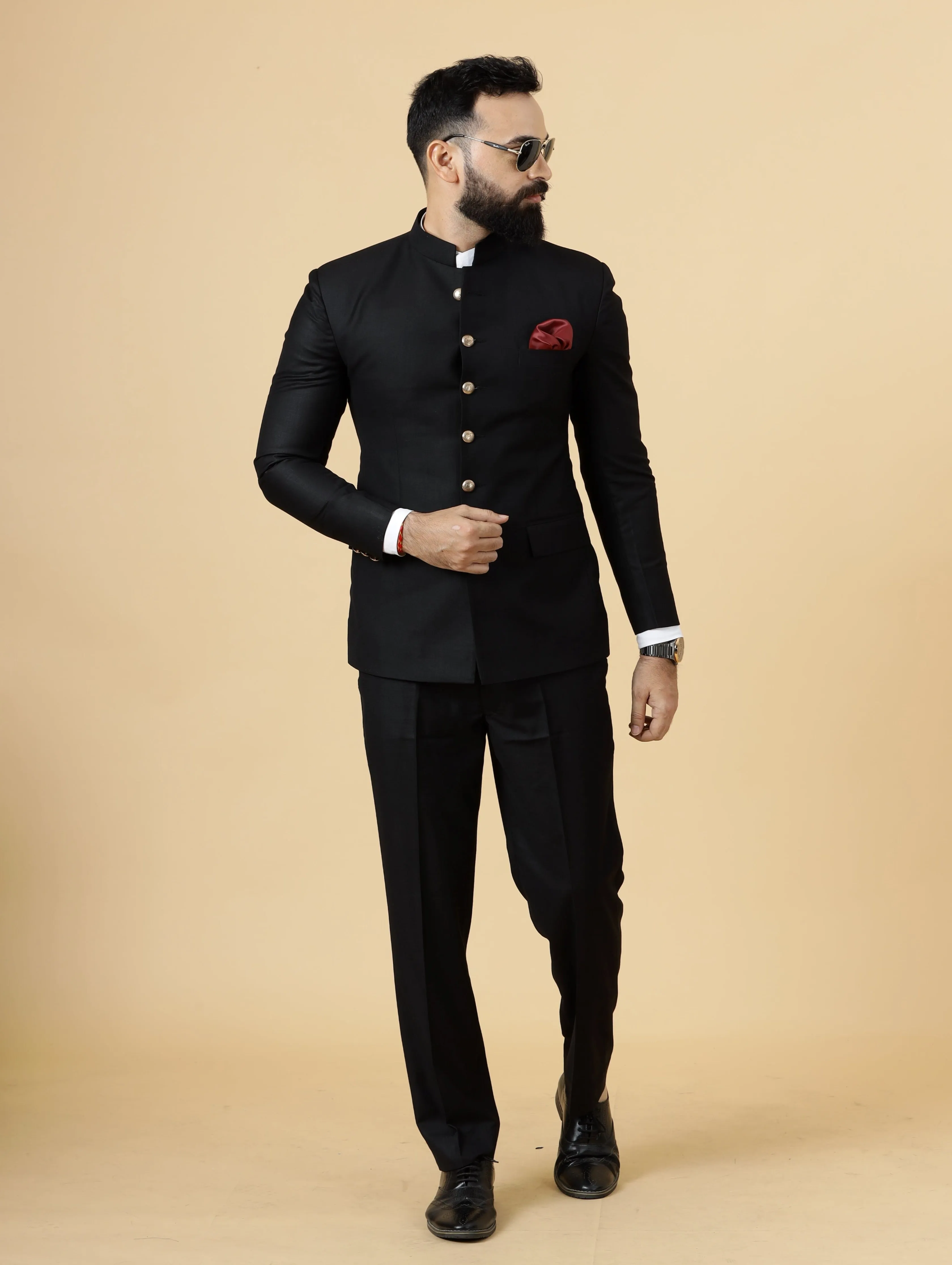 Traditional Black Jodhpuri Suit | Perfect for Wedding and Casual wear|