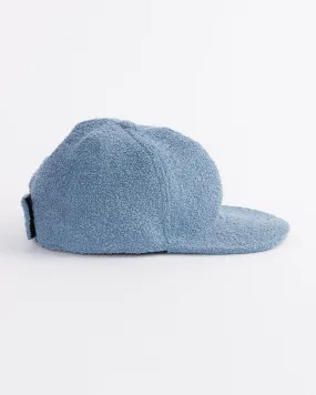 Velcro Back Terry Cap in Blue