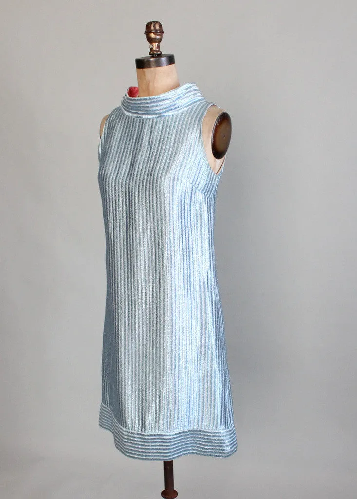 Vintage 1960s Miss Arkin MOD Lame Dress