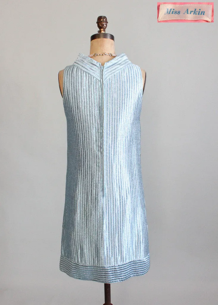 Vintage 1960s Miss Arkin MOD Lame Dress