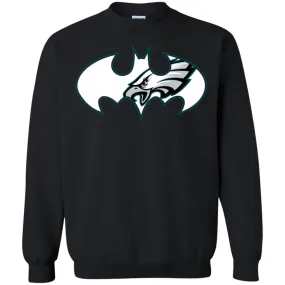 We Are The Philadelphia Eagles Batman Nfl Mashup Crewneck Pullover Sweatshirt