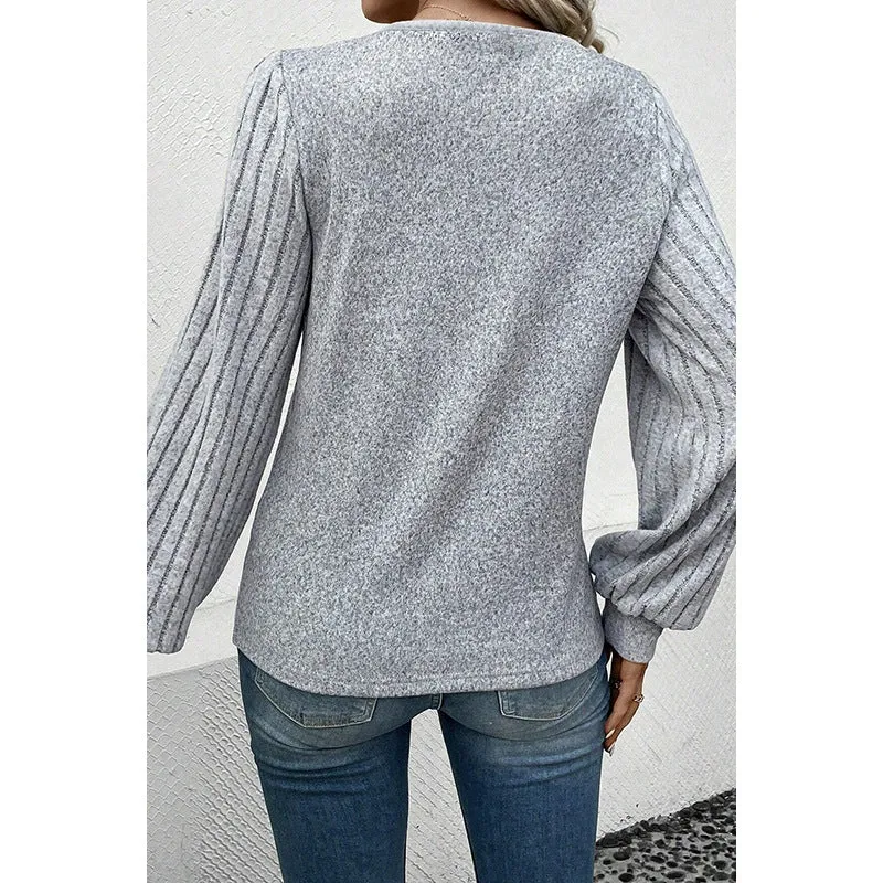 Women's Pure Color All-matching Long-sleeved Bottoming Shirt