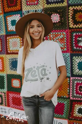 Zeta Tau Alpha PR Triblend Henley